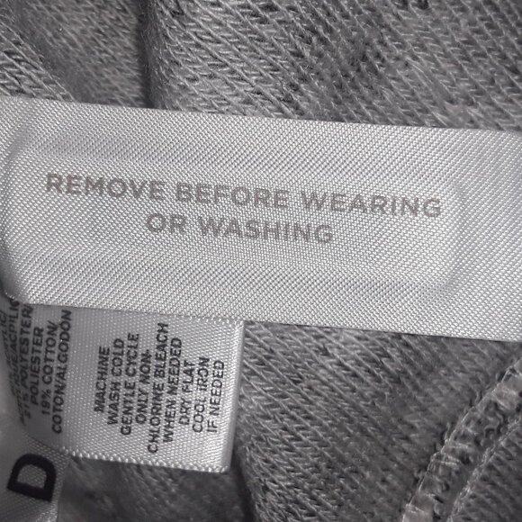 Lou & Gray Ladies, small dark gray w/light gray pattern, soft zipper back dress - Picture 7 of 7